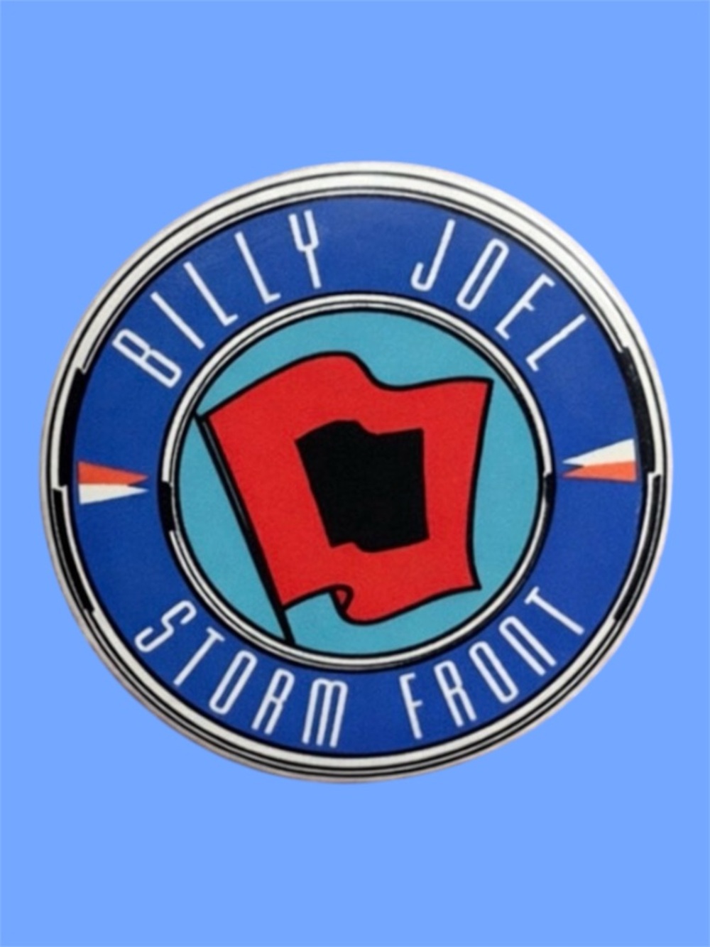 Billy Joel Storm Front Tour Pin Vintage